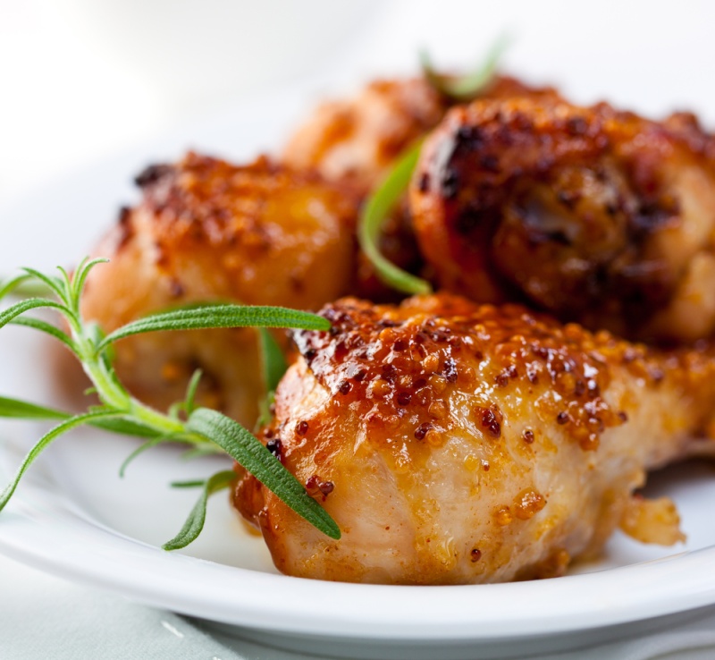 Pui Glazurat cu Miere și Muștar